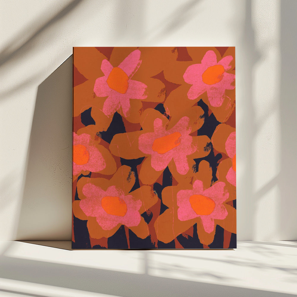 Levendige bloemen | Canvas