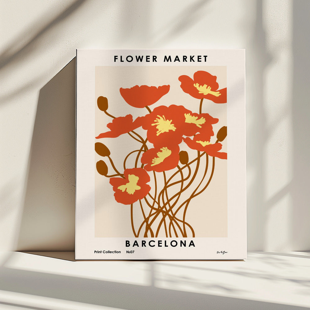 Bloemenmarkt. Barcelona | Canvas