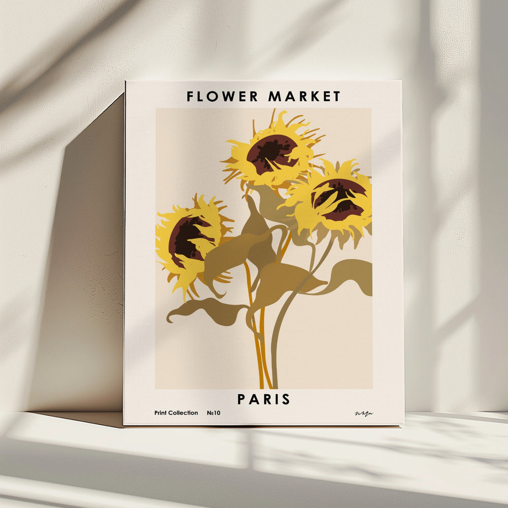 Bloemenmarkt. Parijs | Canvas