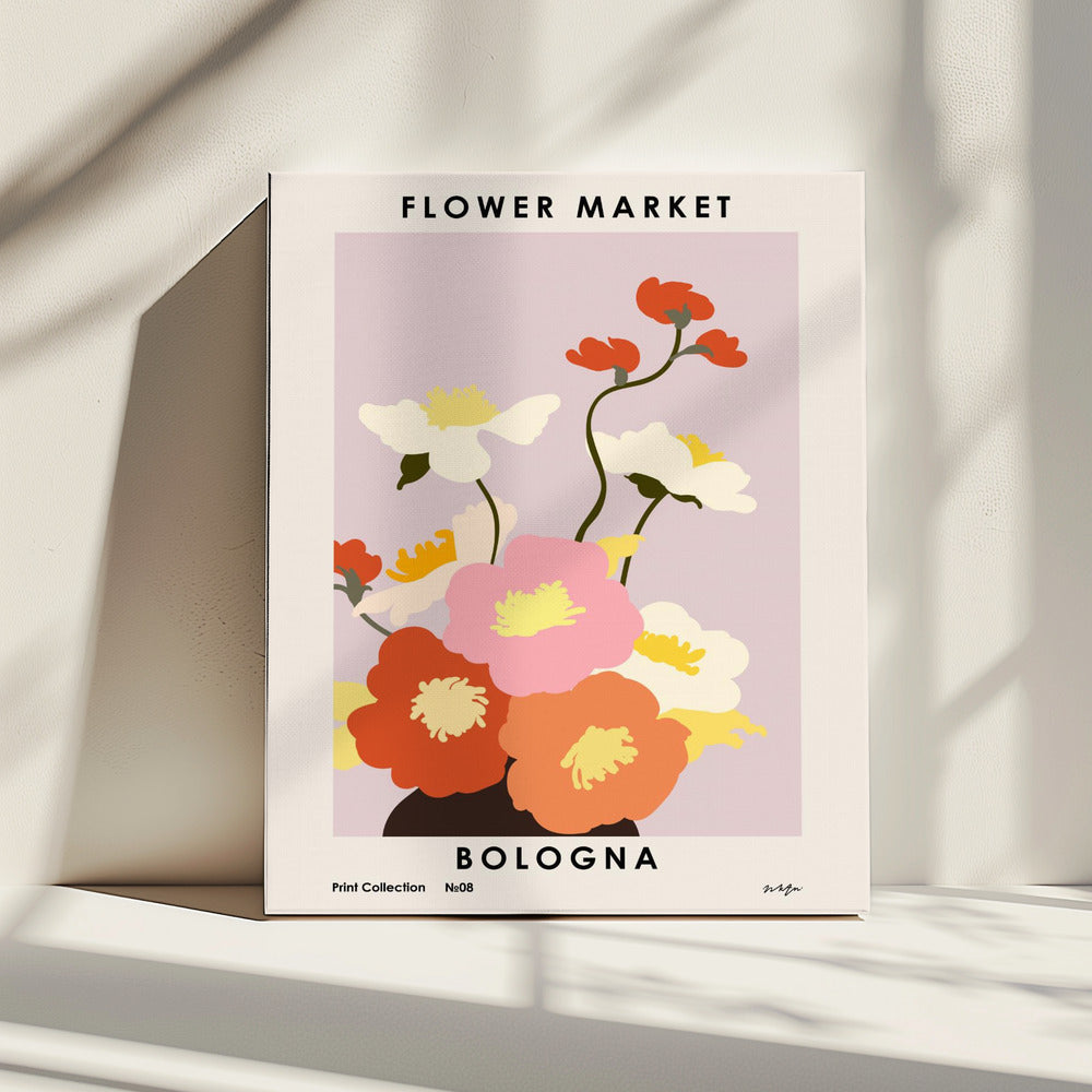 Bloemenmarkt. Bologna | Canvas