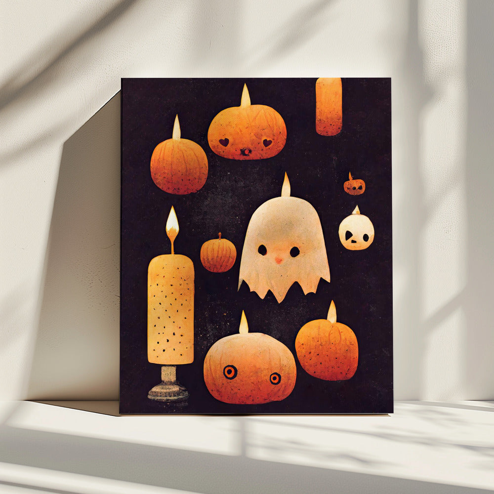 Spookachtige pompoengloed | Canvas
