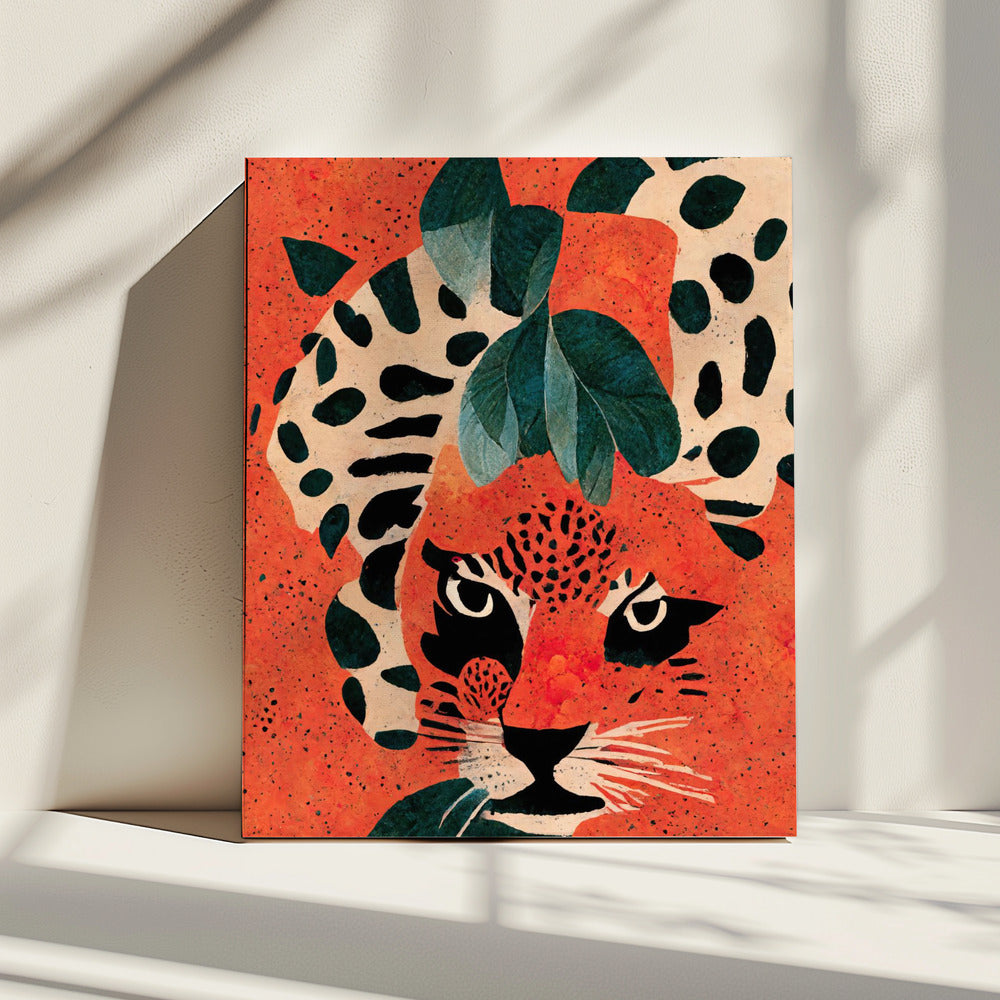 Jaguar's blik | Canvas