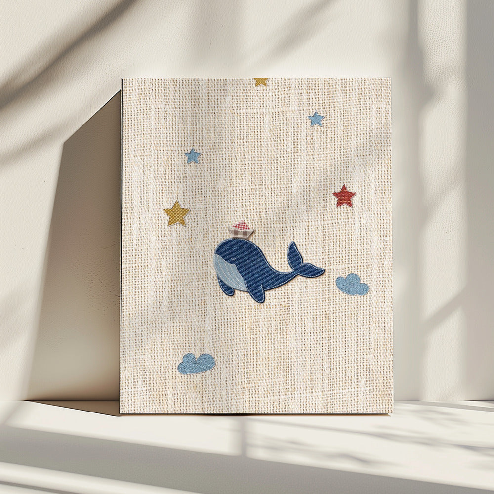 Schattige walvis | Canvas
