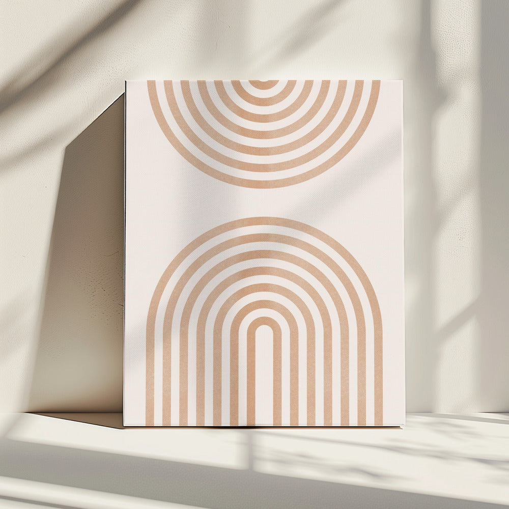 Regenbooglijnen 2 | Canvas