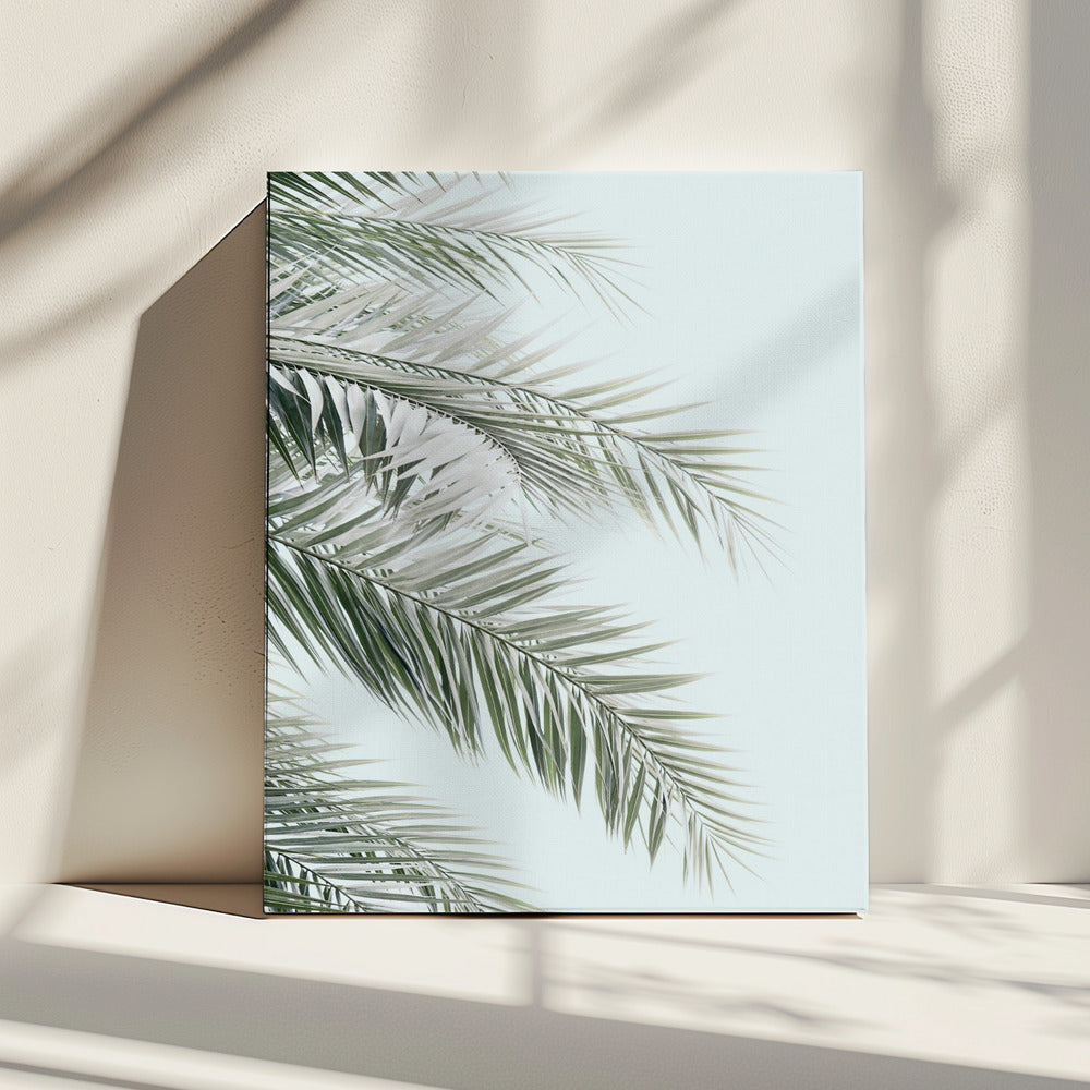 Blauwe palmen | Canvas