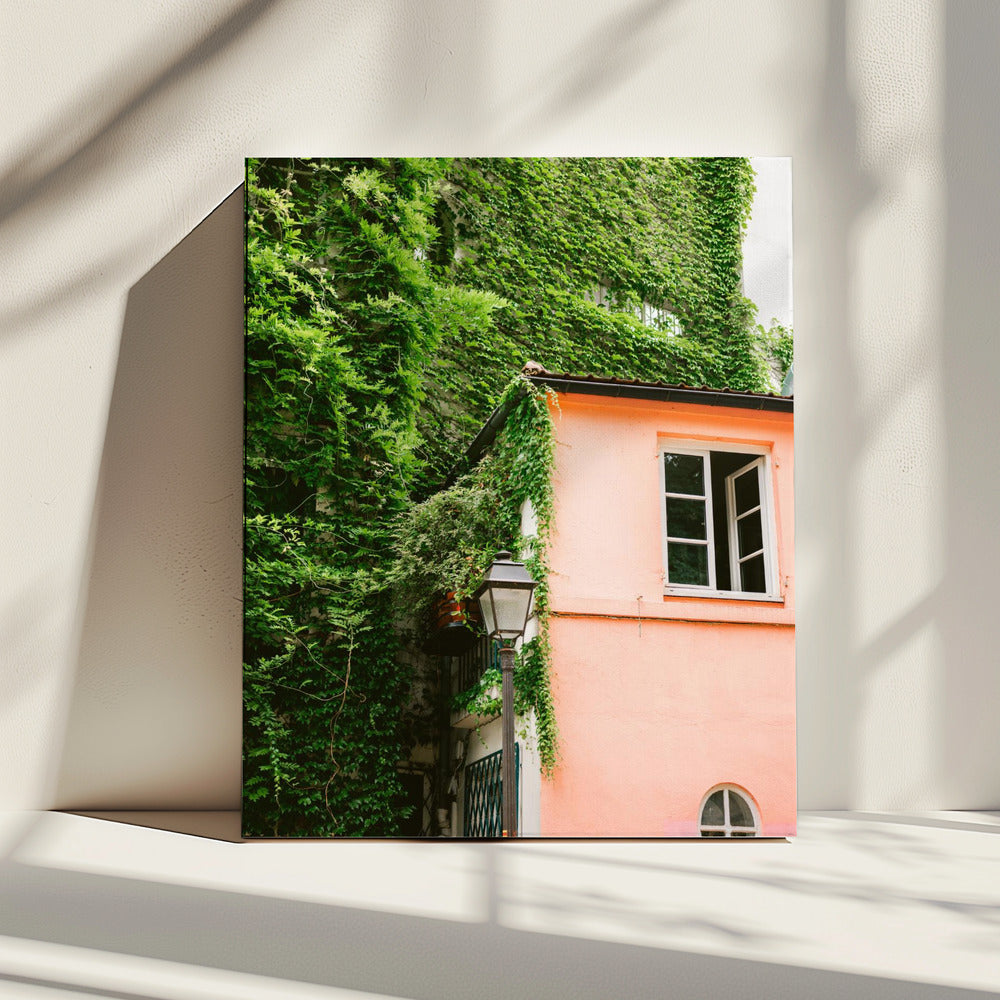 Groen en roze || Montmartre Parijs | Canvas