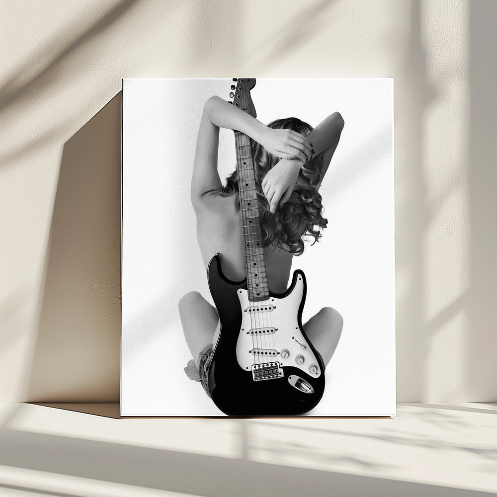 Lady en de Strat | Canvas