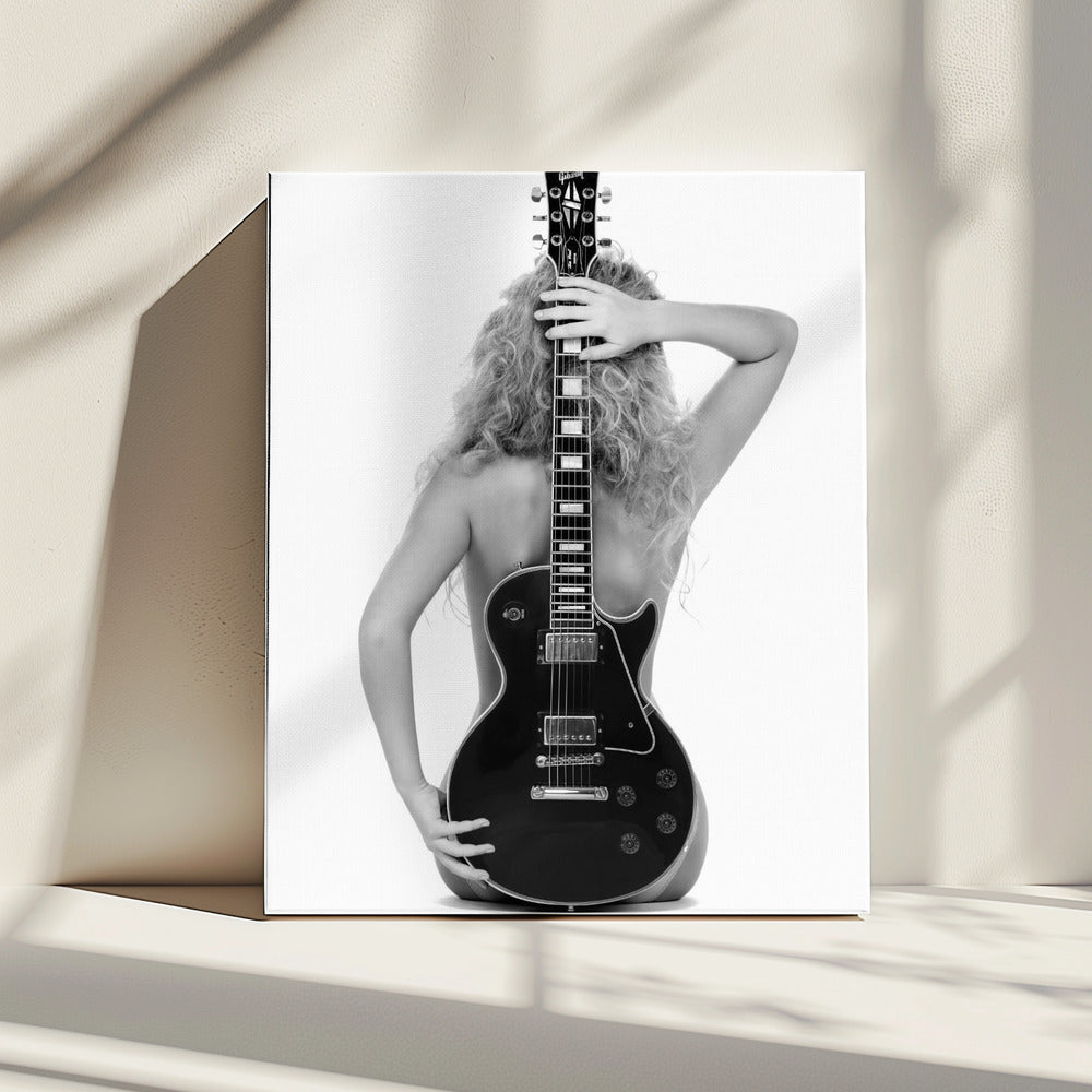 Lady en de Les Paul | Canvas