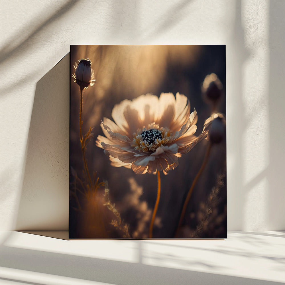 Zonovergoten bloesem | Canvas