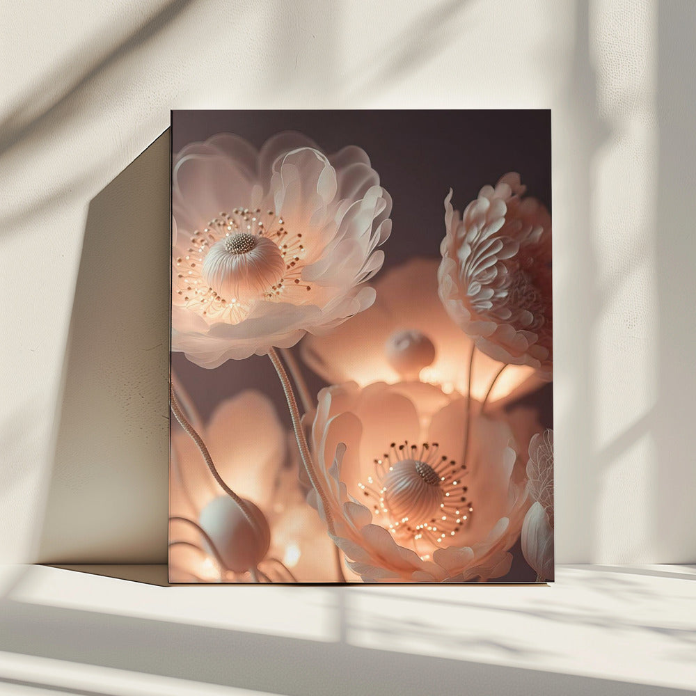 Lichtgevende bloesems | Canvas