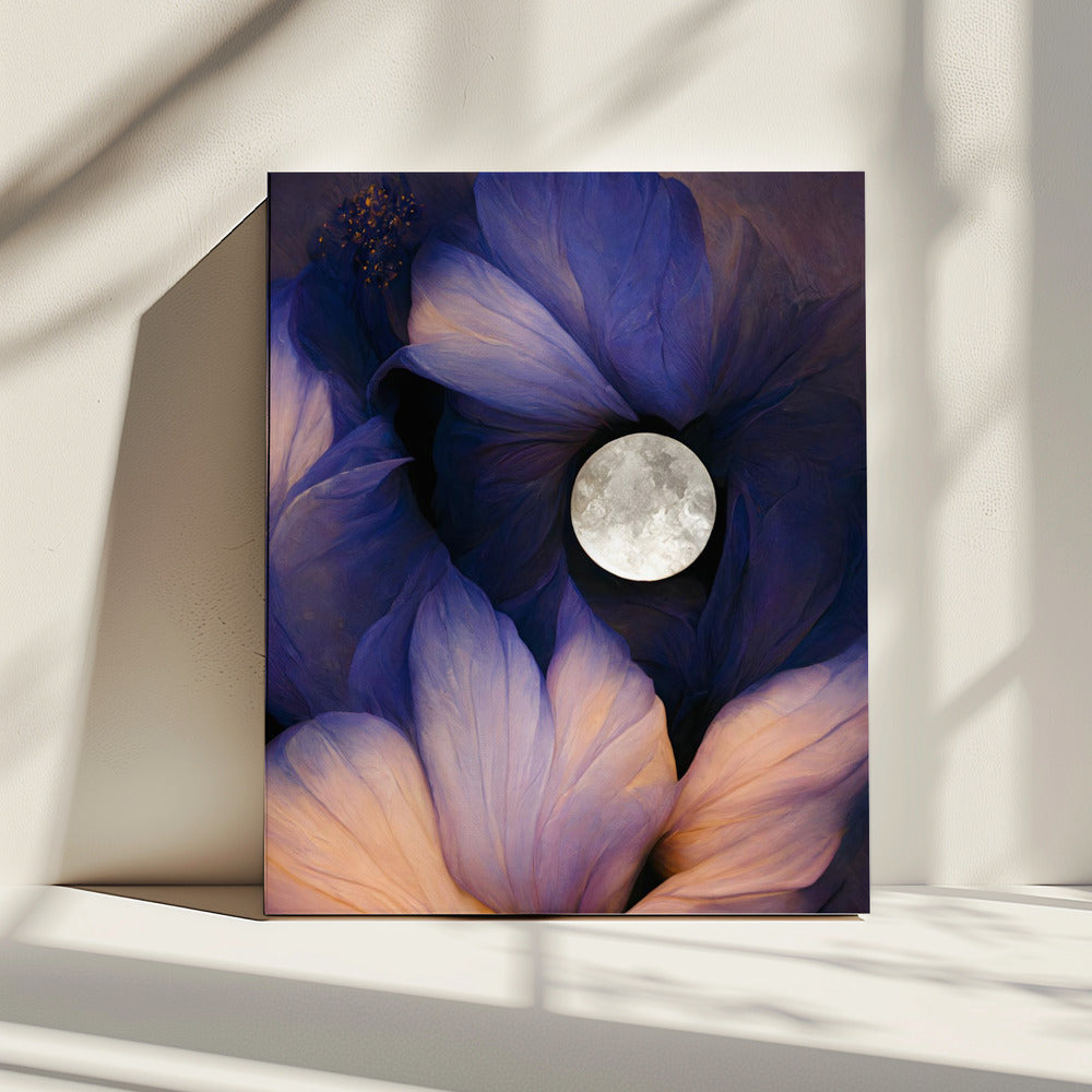 Maanverlichte bloesems | Canvas