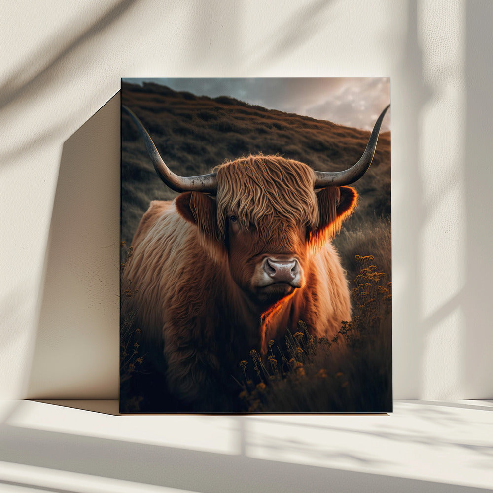 Gouden Hooglander | Canvas