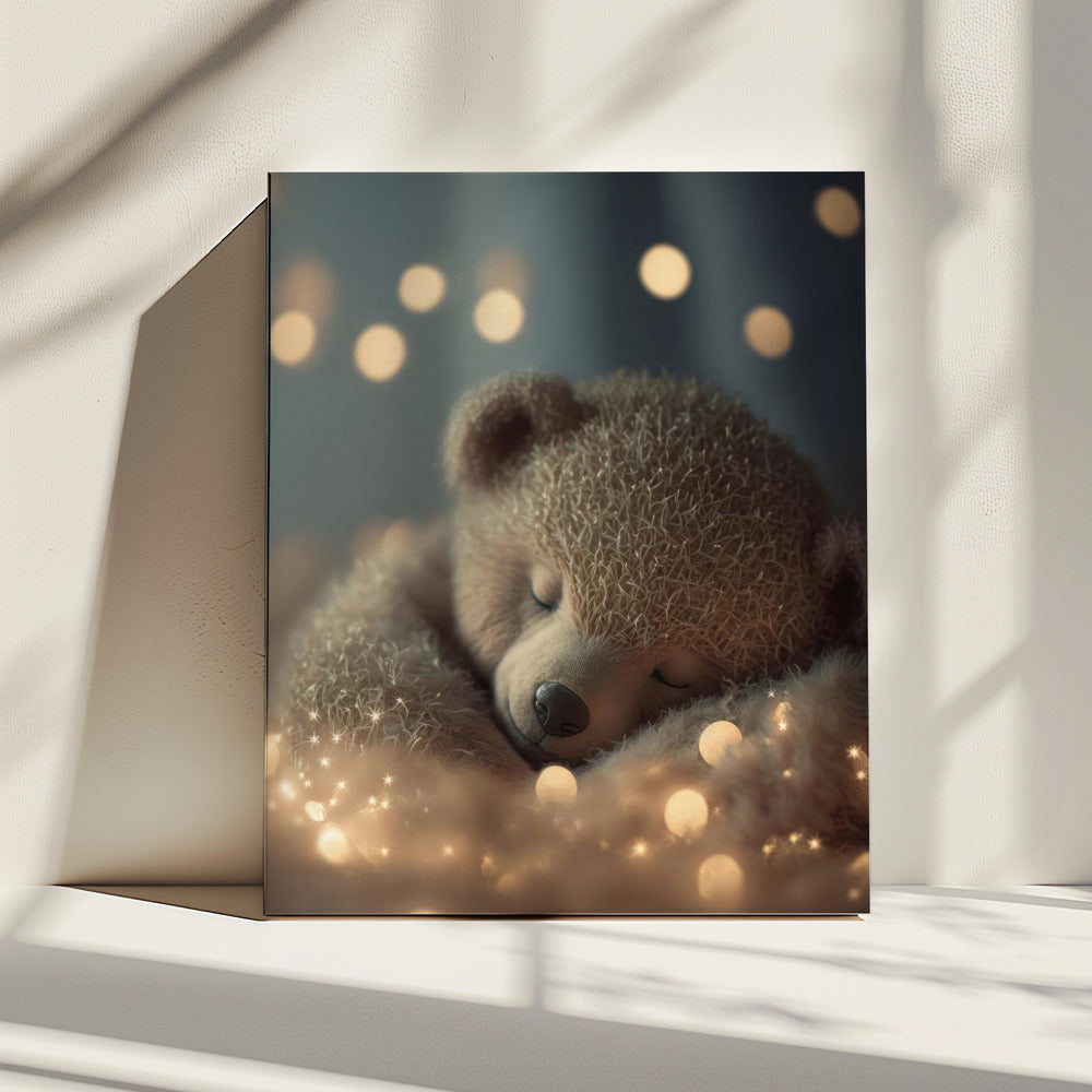 Dromerige Beer Snooze | Canvas
