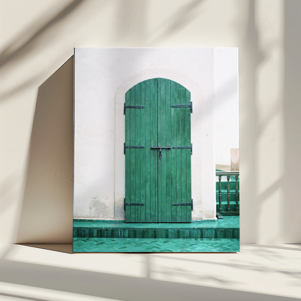Marrakesh Groene Deur | Canvas