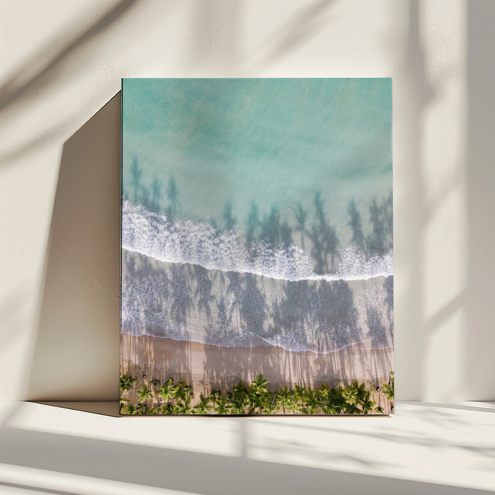 Naar het strand | Canvas