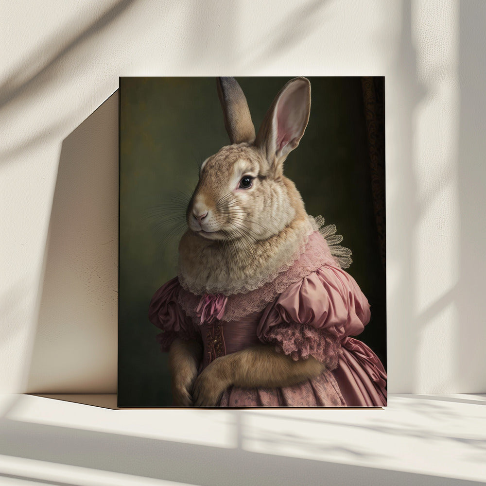 Koninklijke Konijnenvrouw | Canvas