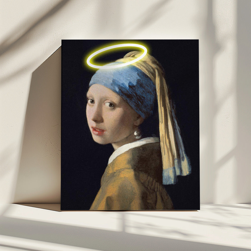 Meisje met een halo | Canvas
