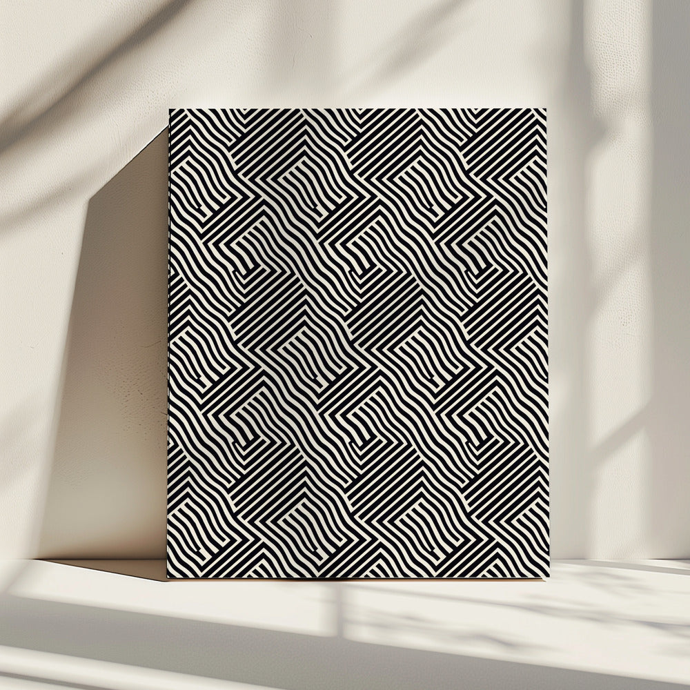 Golven van illusie | Canvas