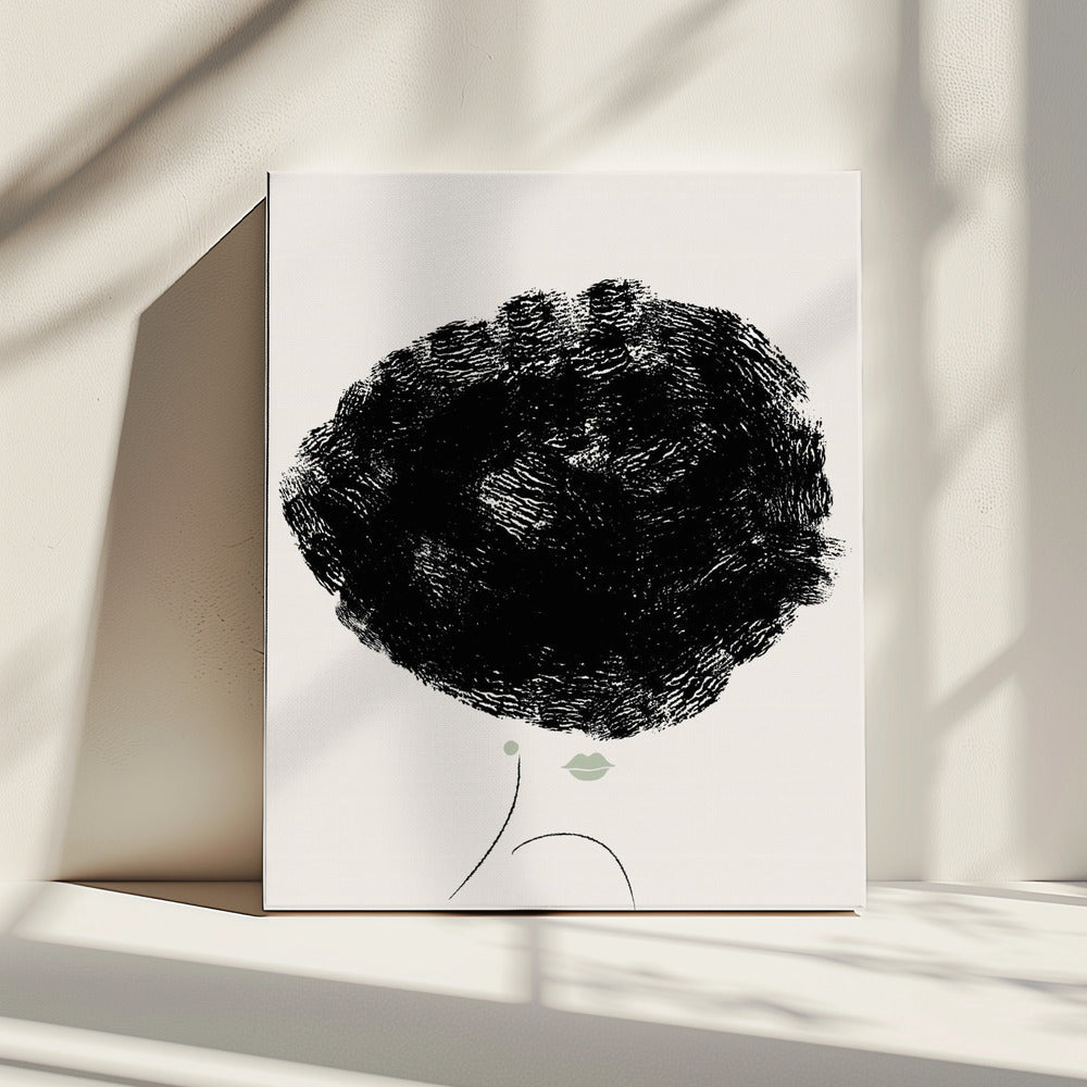 Groene Lippen | Canvas