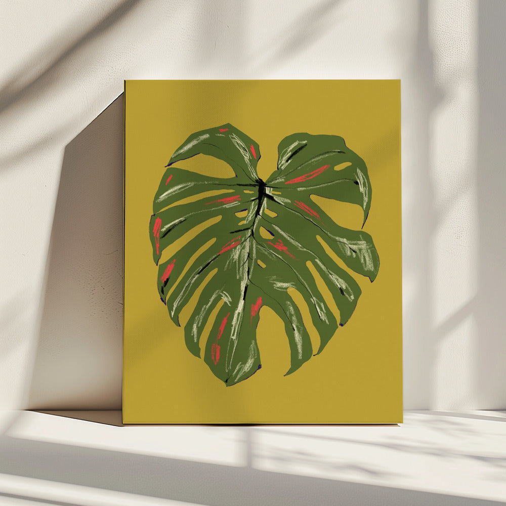 Monstera Bladgroen | Canvas