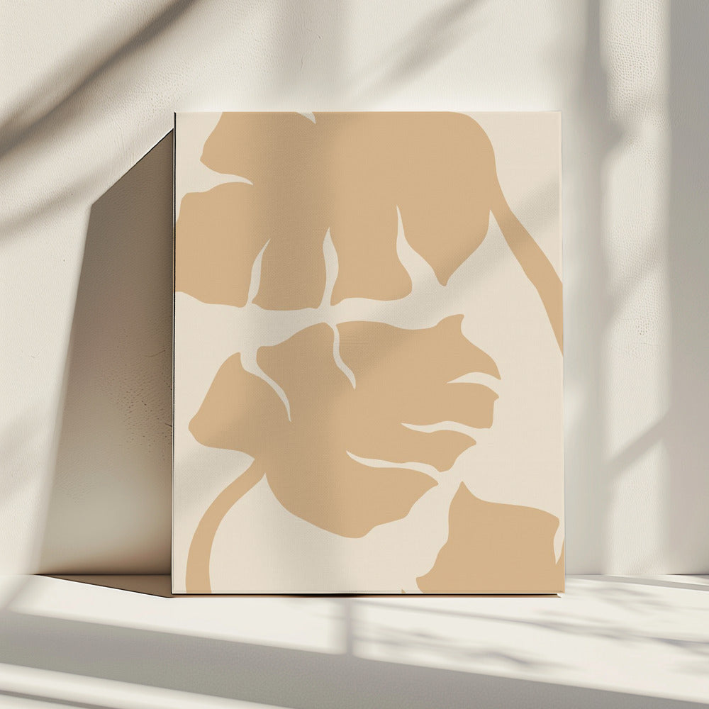 Monstera Zachtoranje | Canvas