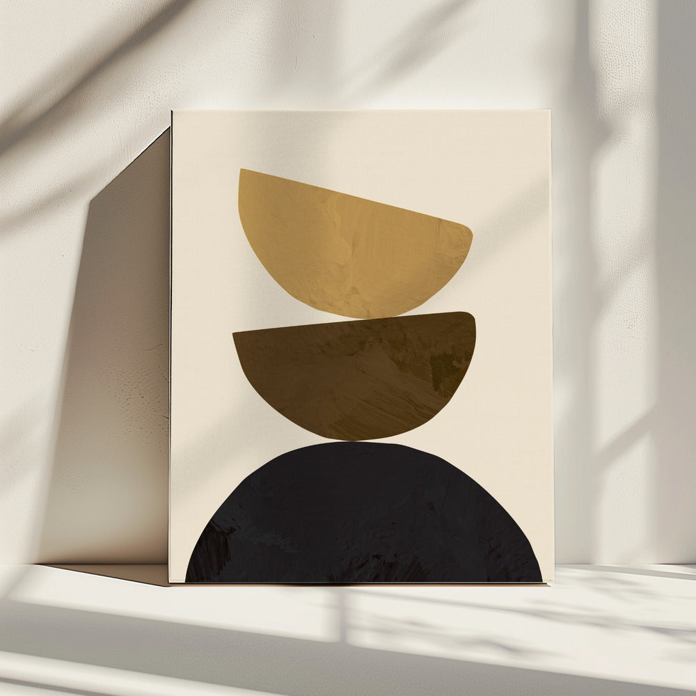 Geometrisch Geel | Canvas