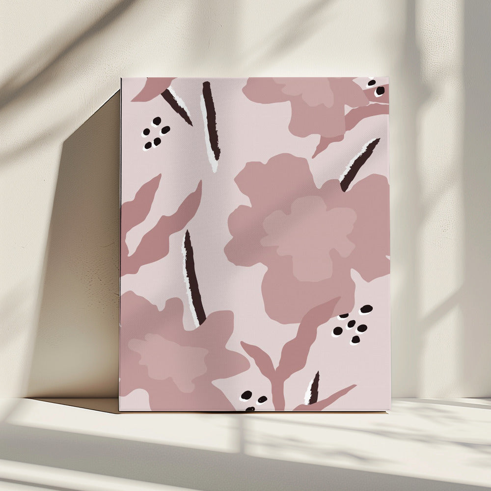 Bloemen Rood | Canvas