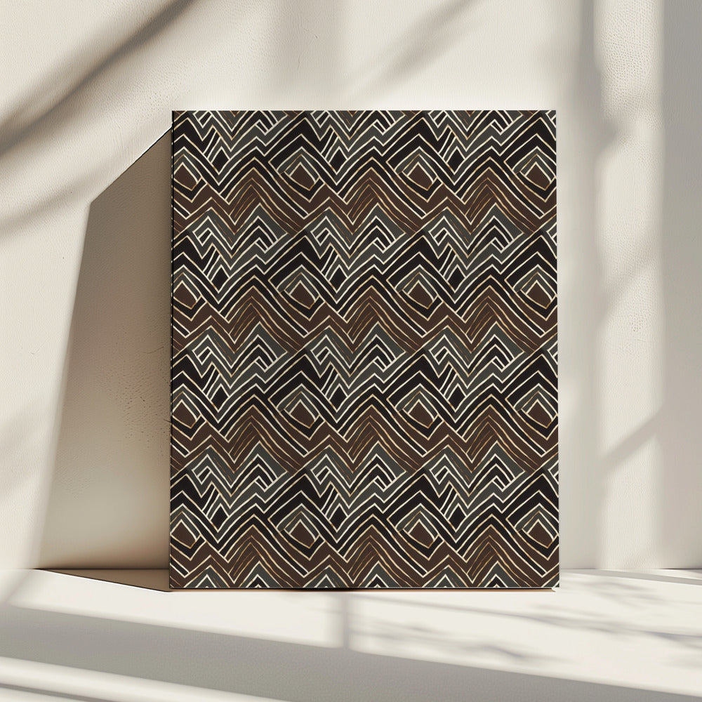 Zigzag Doolhof | Canvas