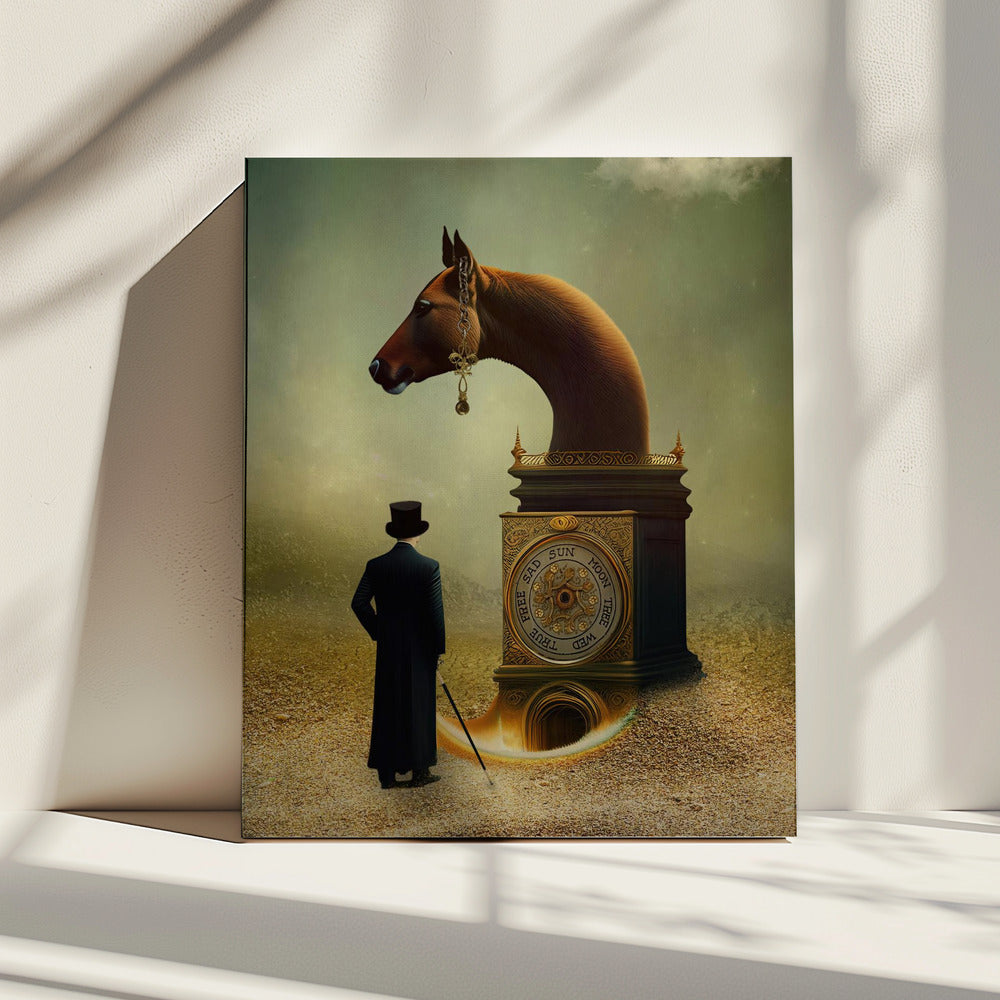 De zet van het paard. | Canvas