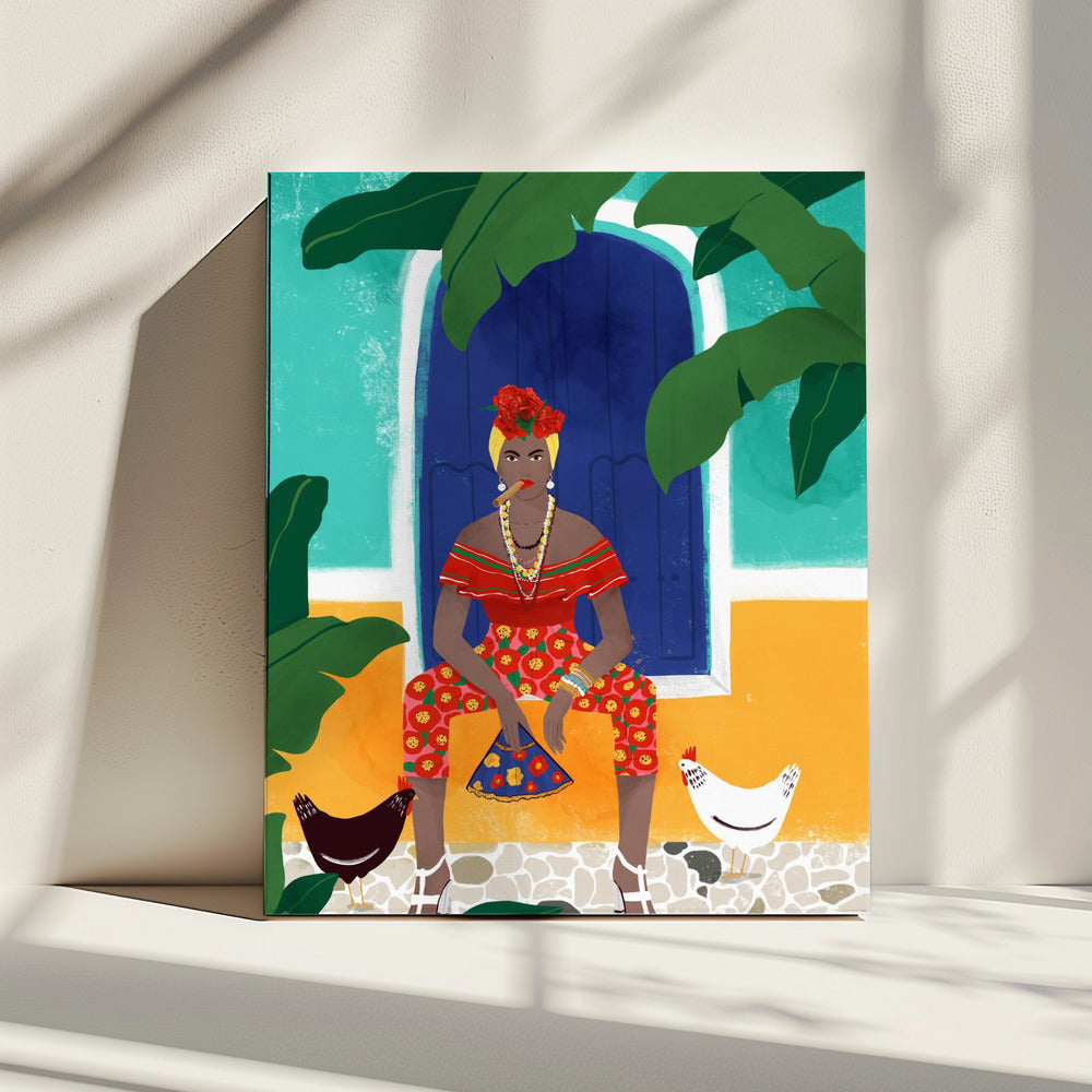 Vrouw aan de sigaret | Canvas