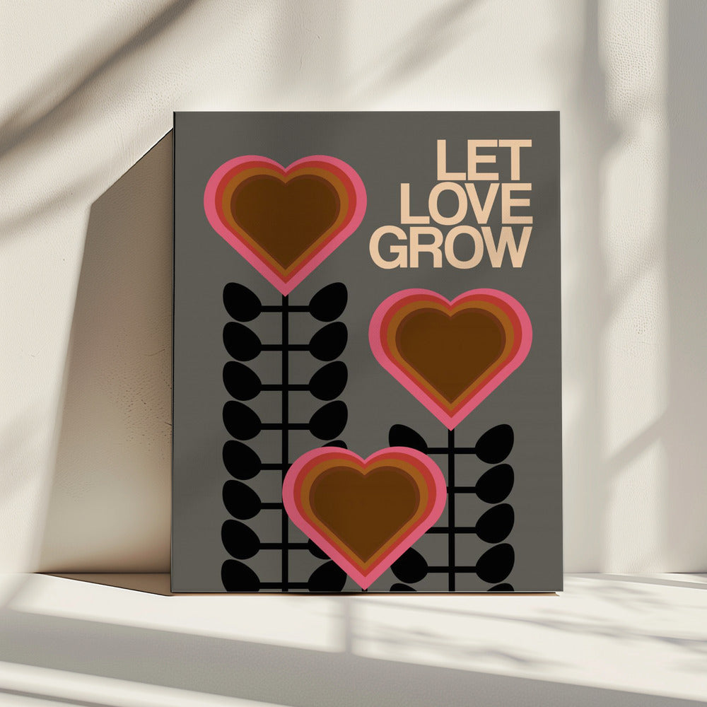 Laat liefde grijs worden | Canvas