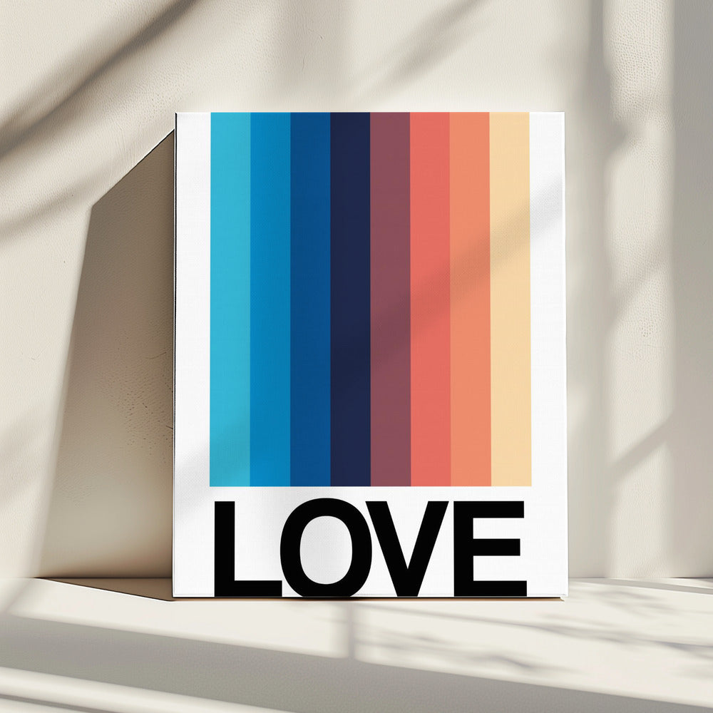 Spiegelstreep LIEFDE | Canvas
