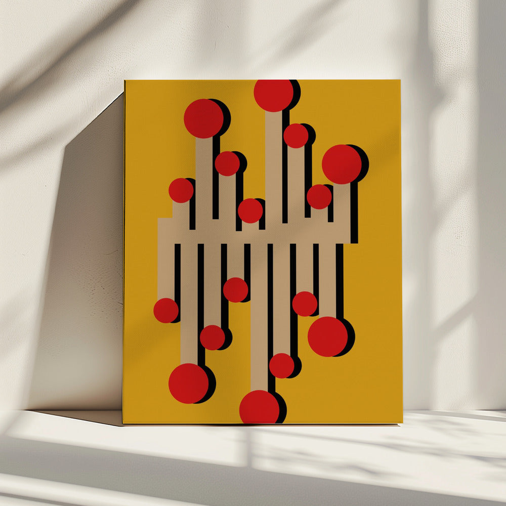 De Telephonist Mustard uit 1968 | Canvas