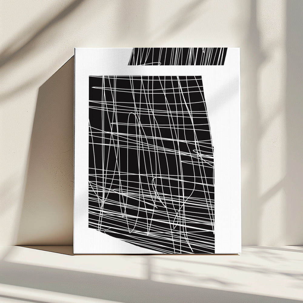 Chaotische Lijnen Dans | Canvas