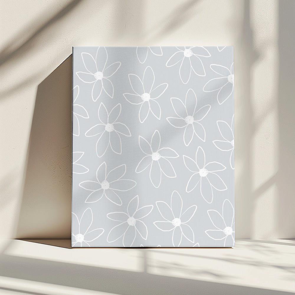 Luchtige bloemen | Canvas