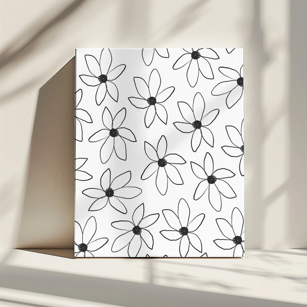 Luchtige bloemen | Canvas
