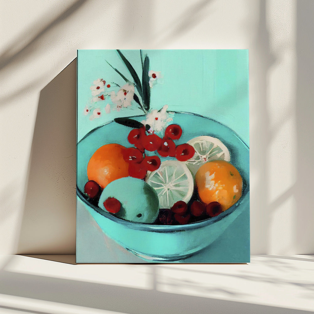 Levendige fruitschaal | Canvas