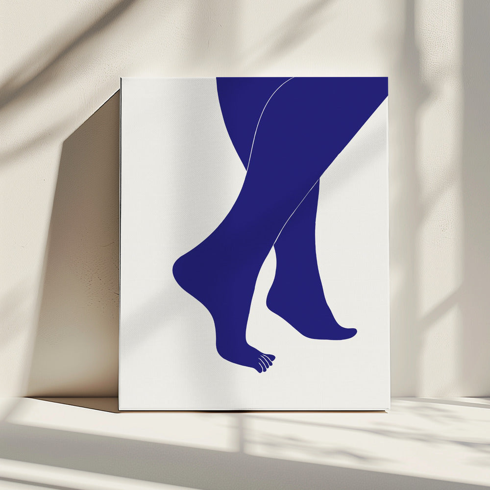 Tip Toe Blauw | Canvas