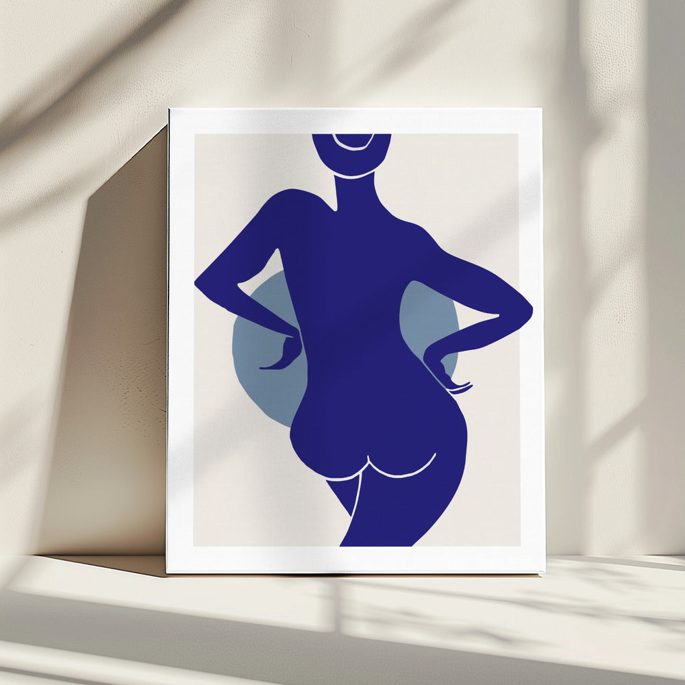 Vrouw Blauw | Canvas