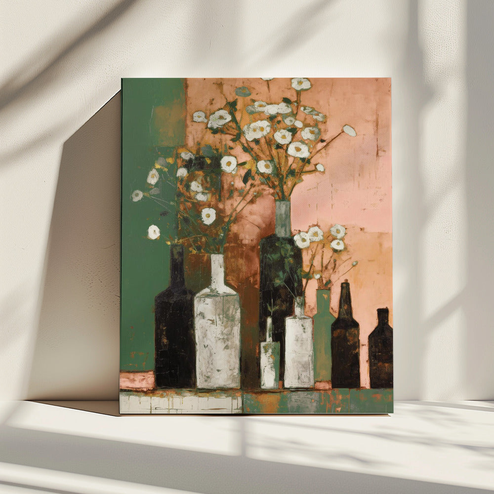 Vazen in bloei | Canvas