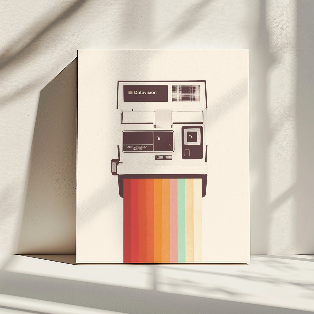 Instant Camera Regenboog | Canvas