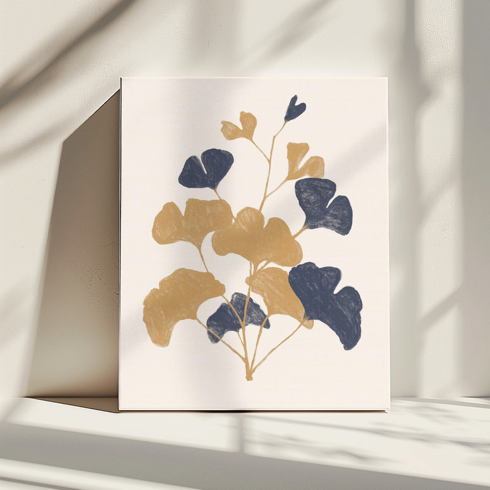 Gouden Ginkgo | Canvas