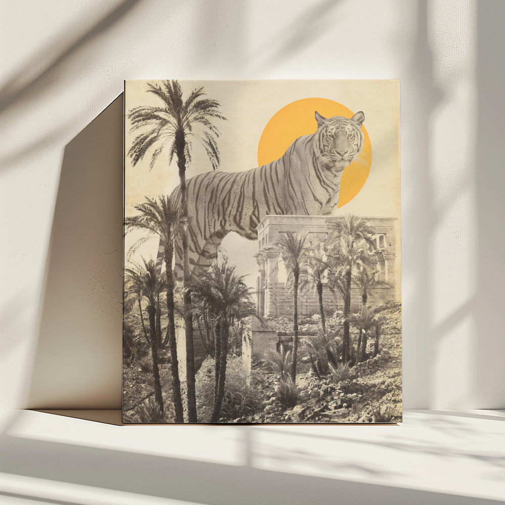 Reuzentijger in puin | Canvas