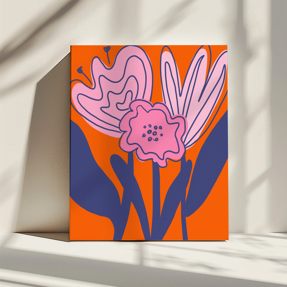 Gedurfde bloemenelegantie | Canvas