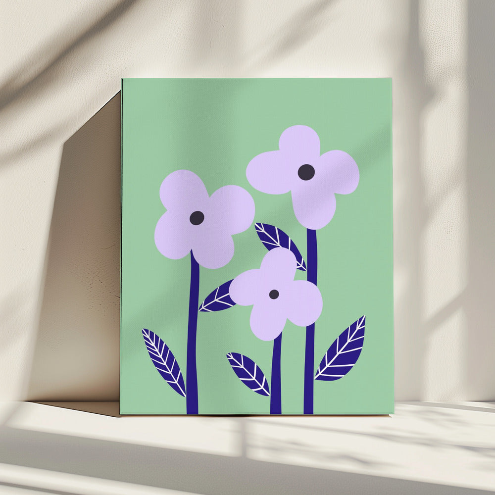 Violette bloesems | Canvas
