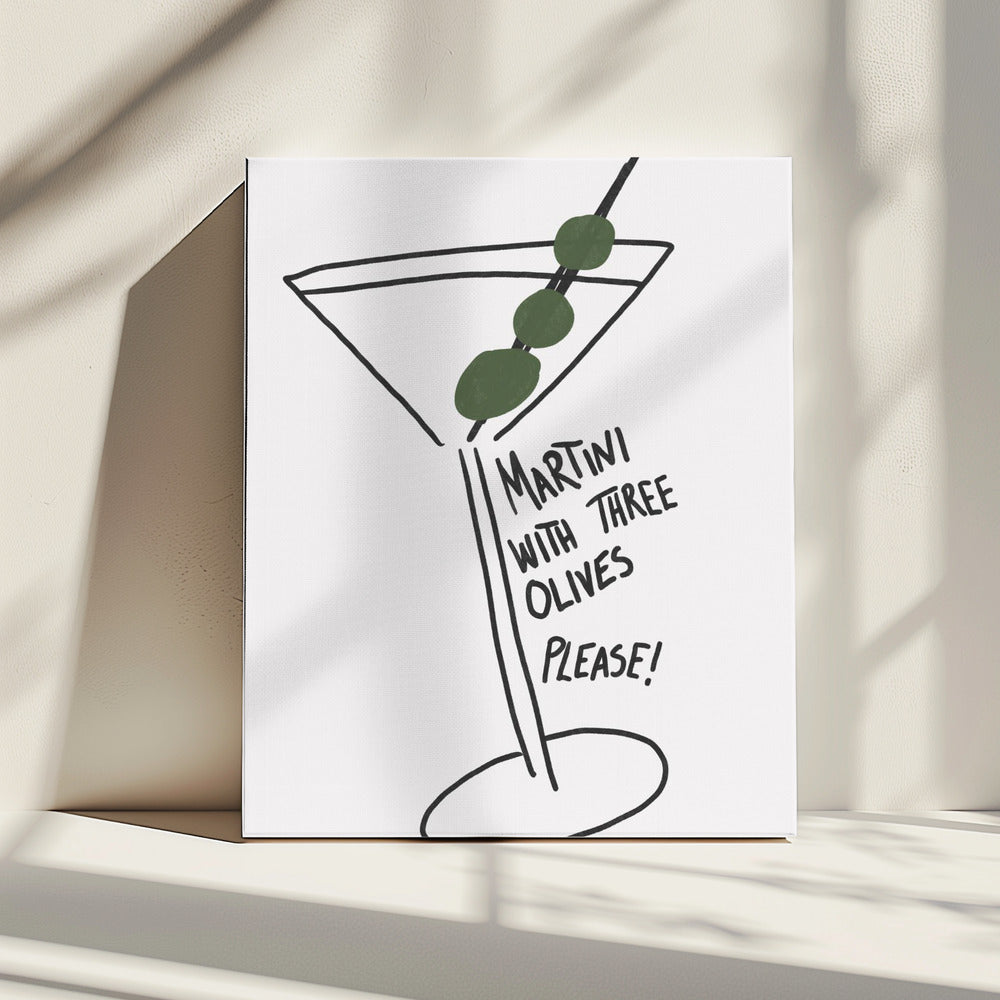 Olijven Trio Martini | Canvas