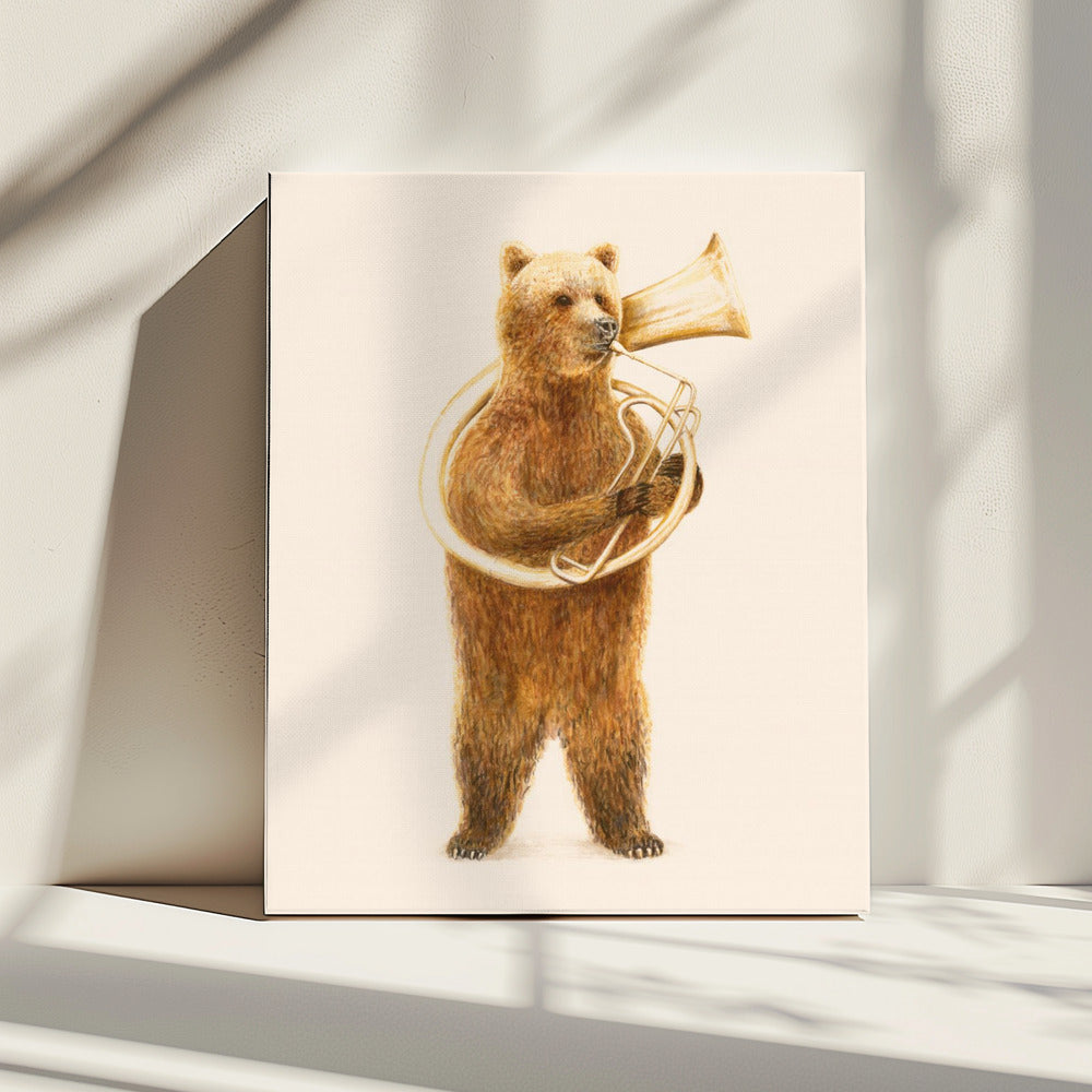 The Bear and His Helicon | Canvas
