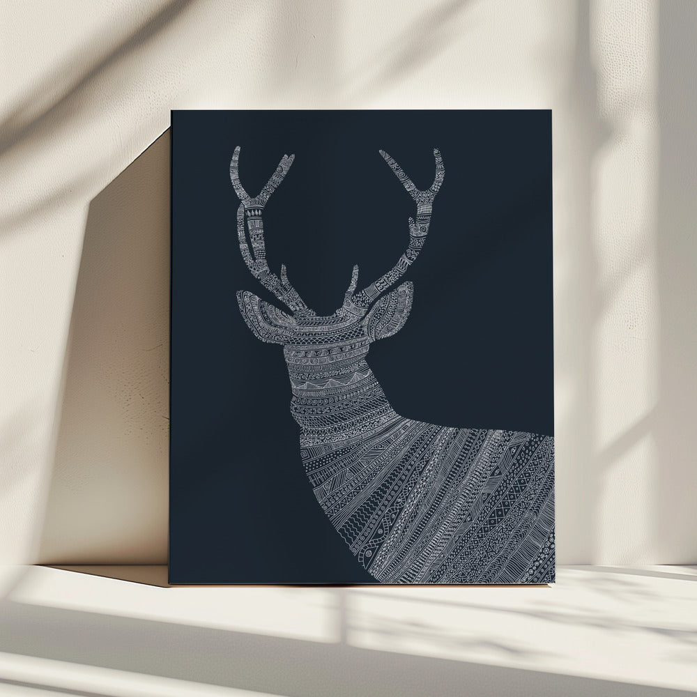 Stag Blue | Canvas