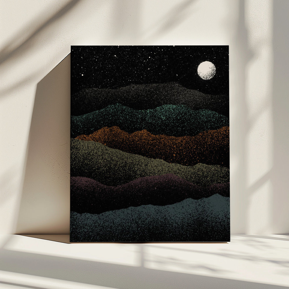 Voorbij de bergen | Canvas