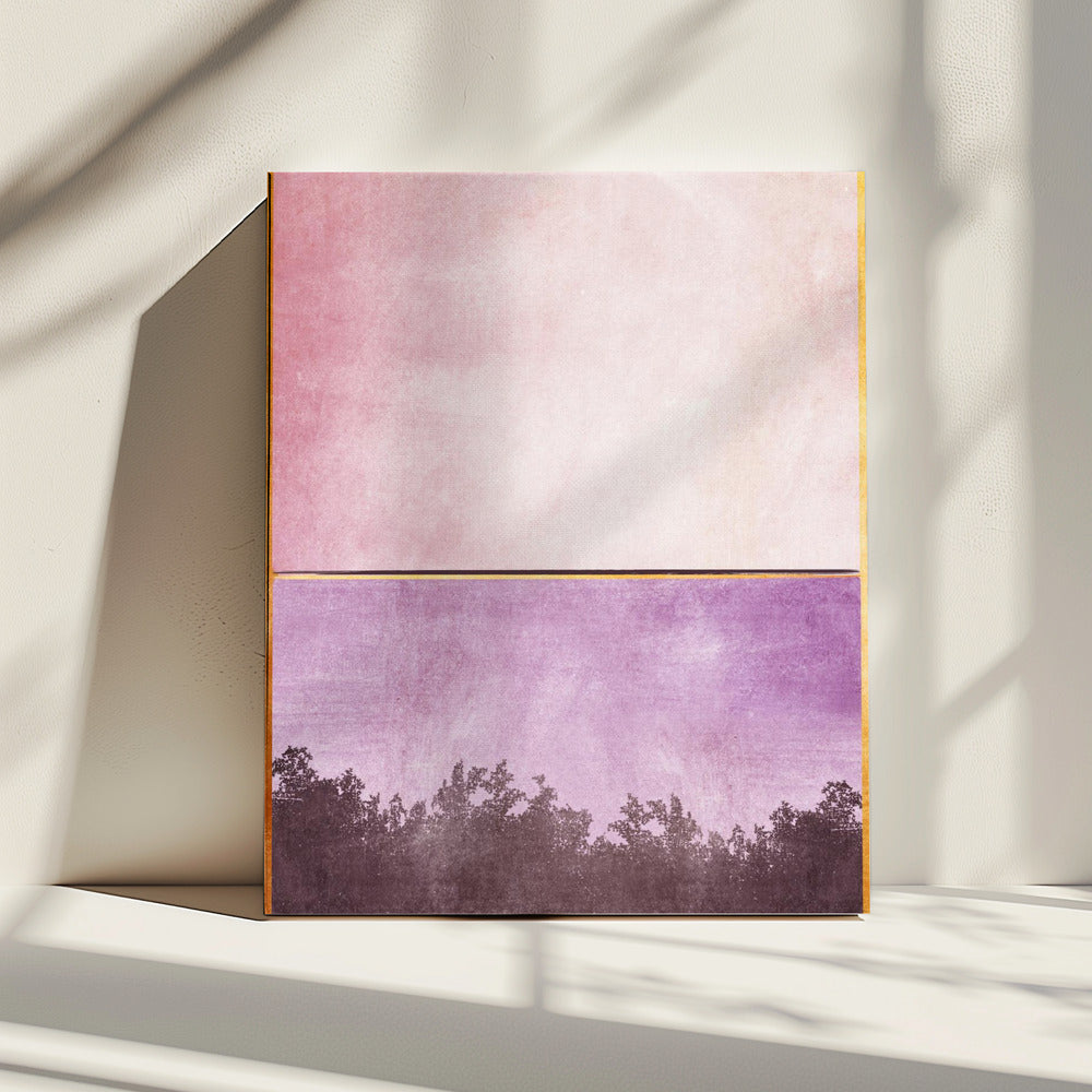 Roze en Geel 1 | Canvas